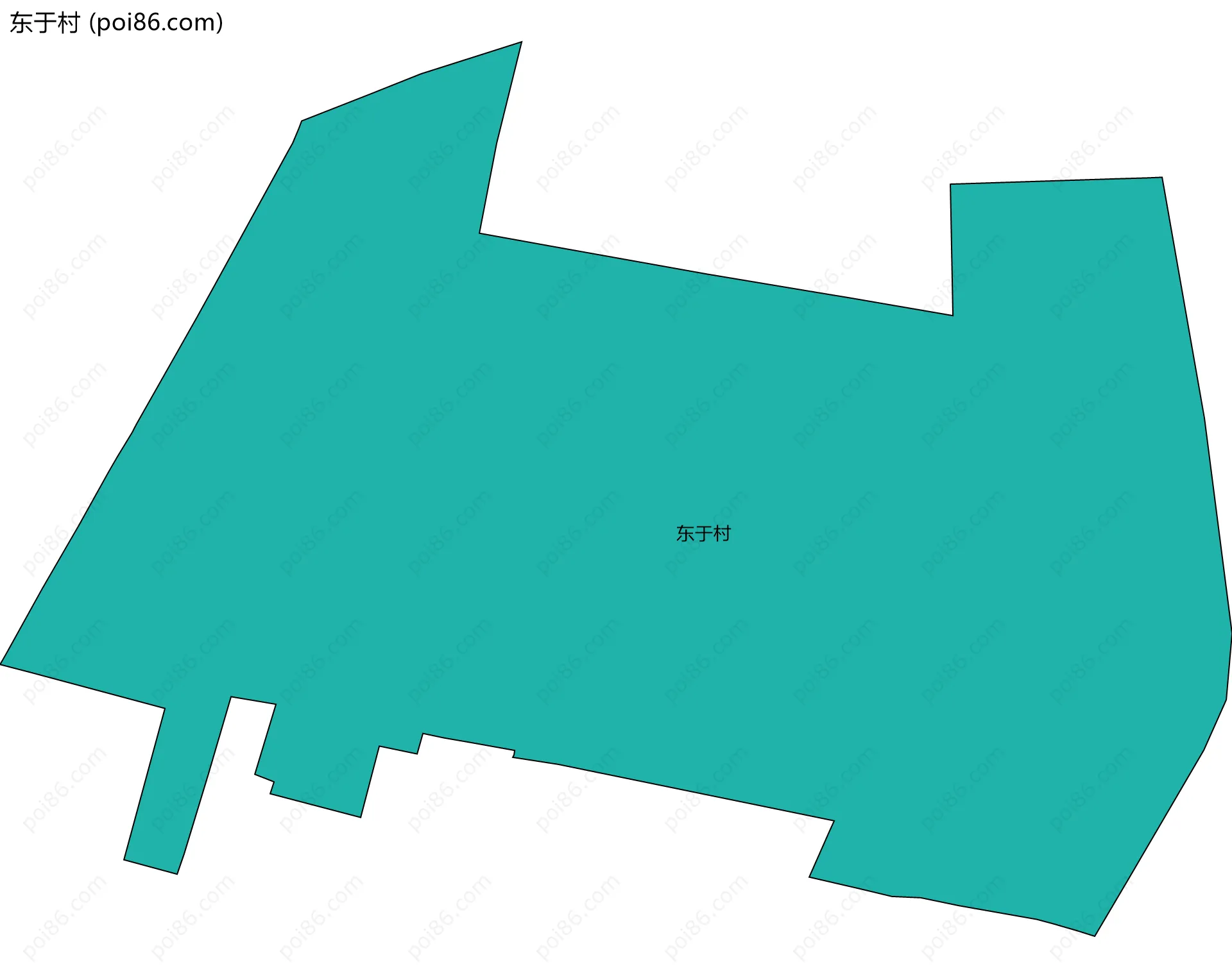东于村边界地图