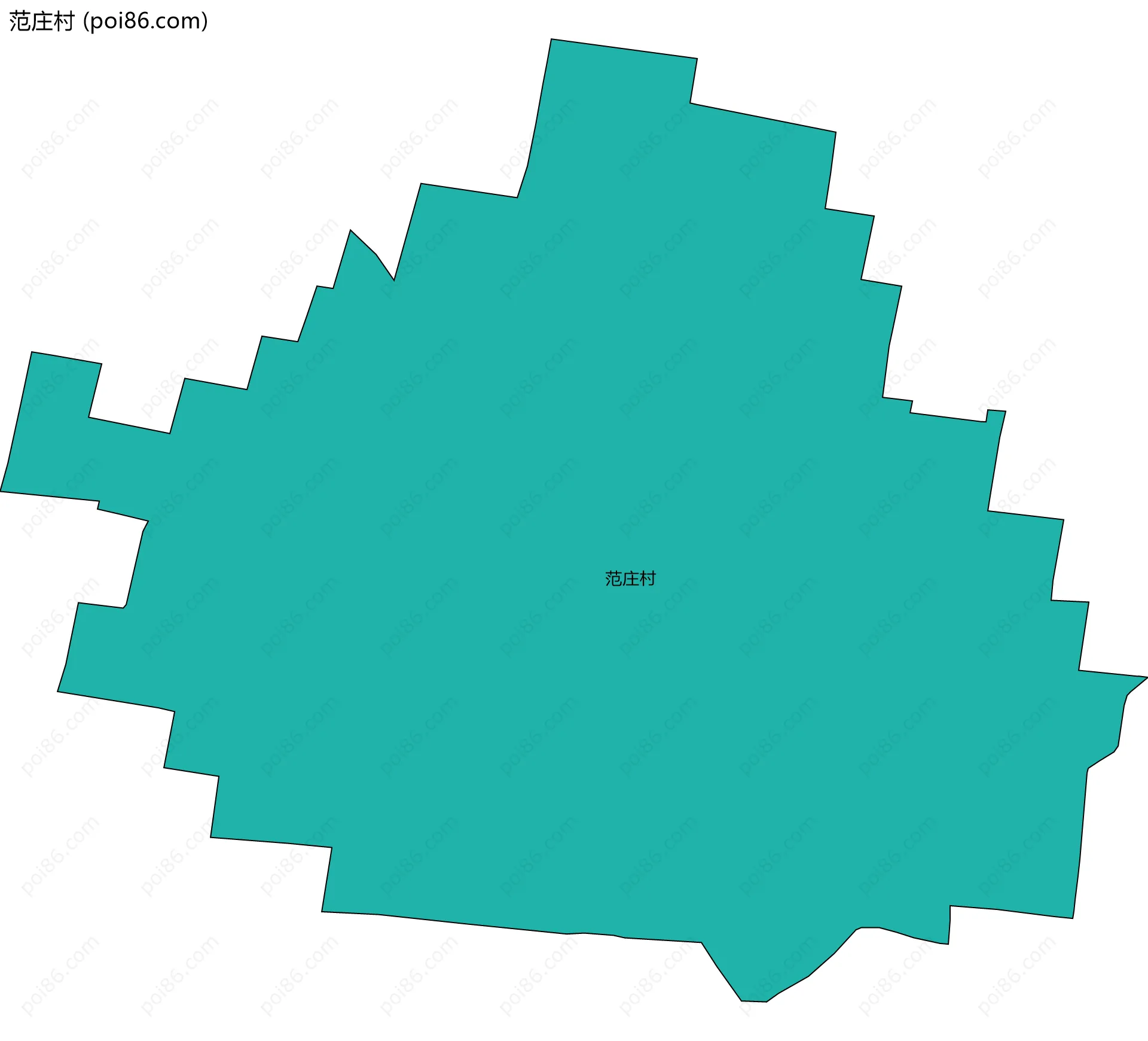 范庄村边界地图