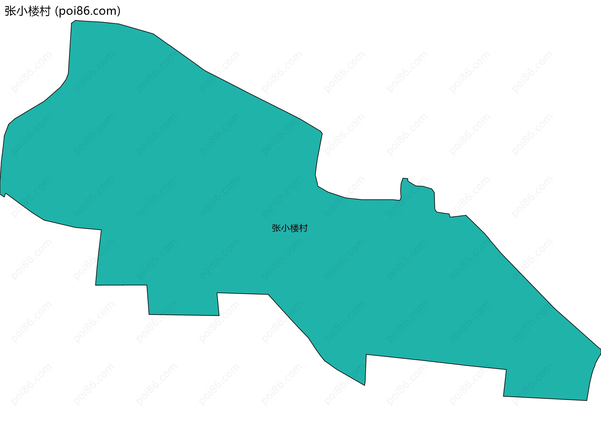 张小楼村边界地图