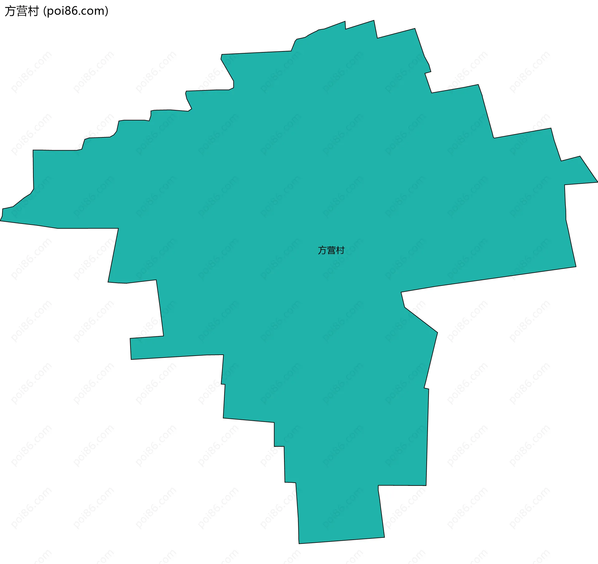 方营村边界地图