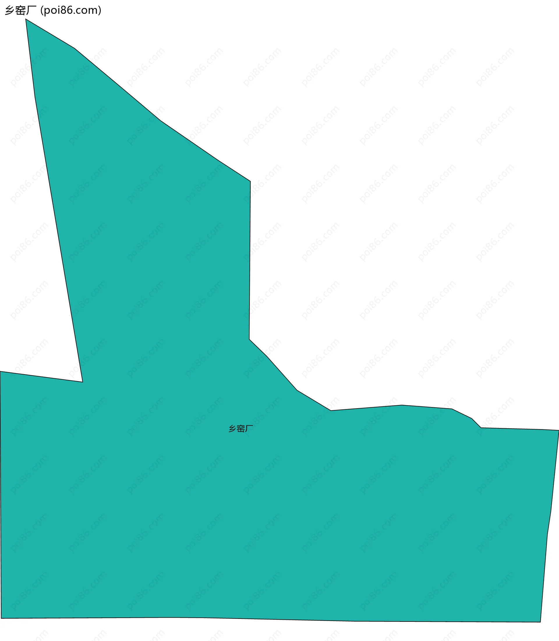 乡窑厂边界地图