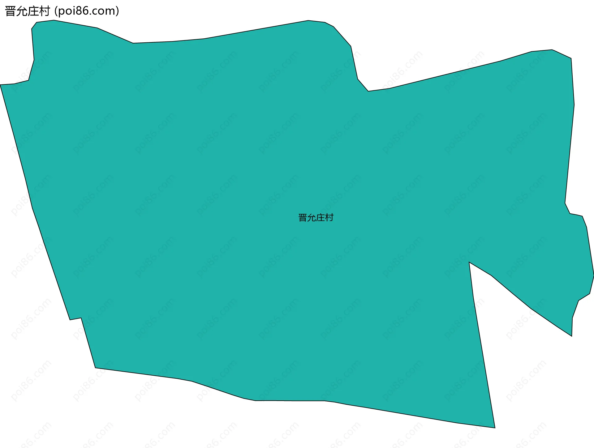 晋允庄村边界地图