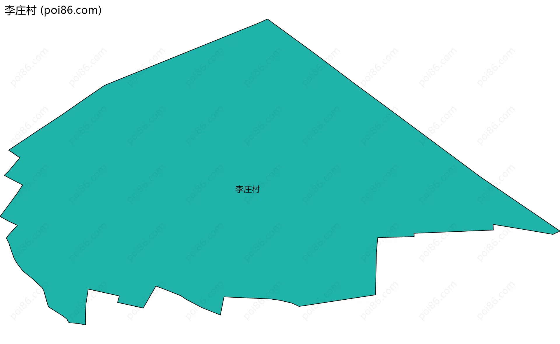 李庄村边界地图