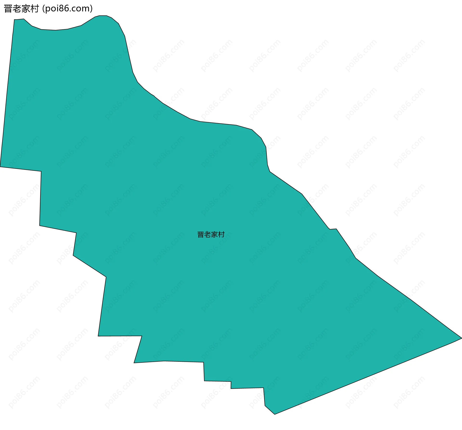 晋老家村边界地图