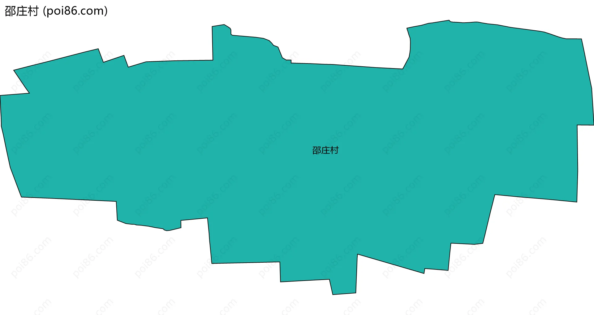 邵庄村边界地图