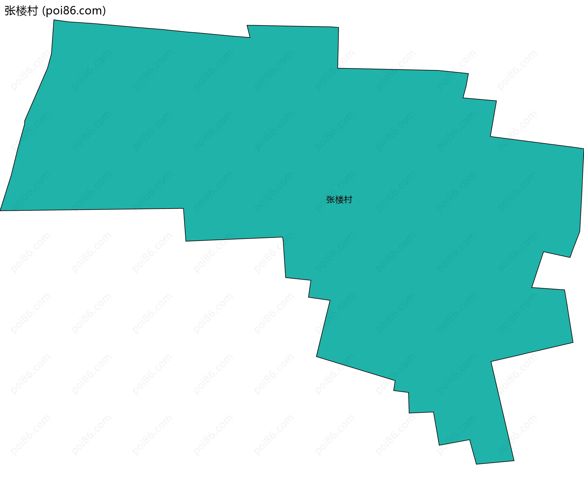 张楼村边界地图