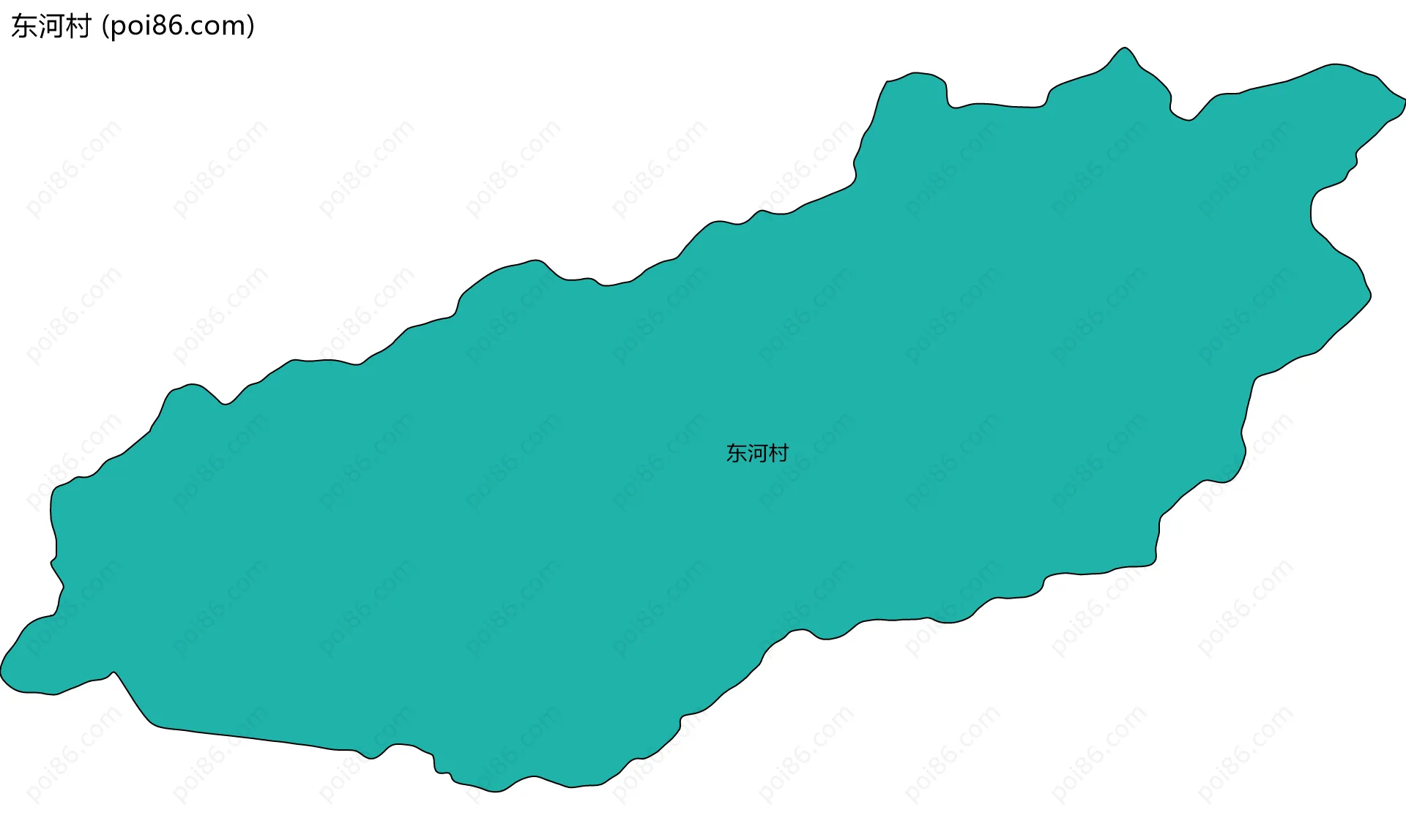 东河村边界地图