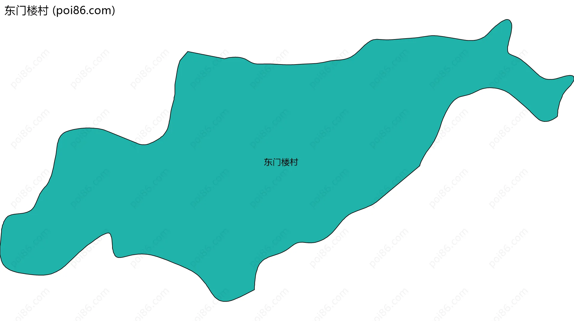 东门楼村边界地图