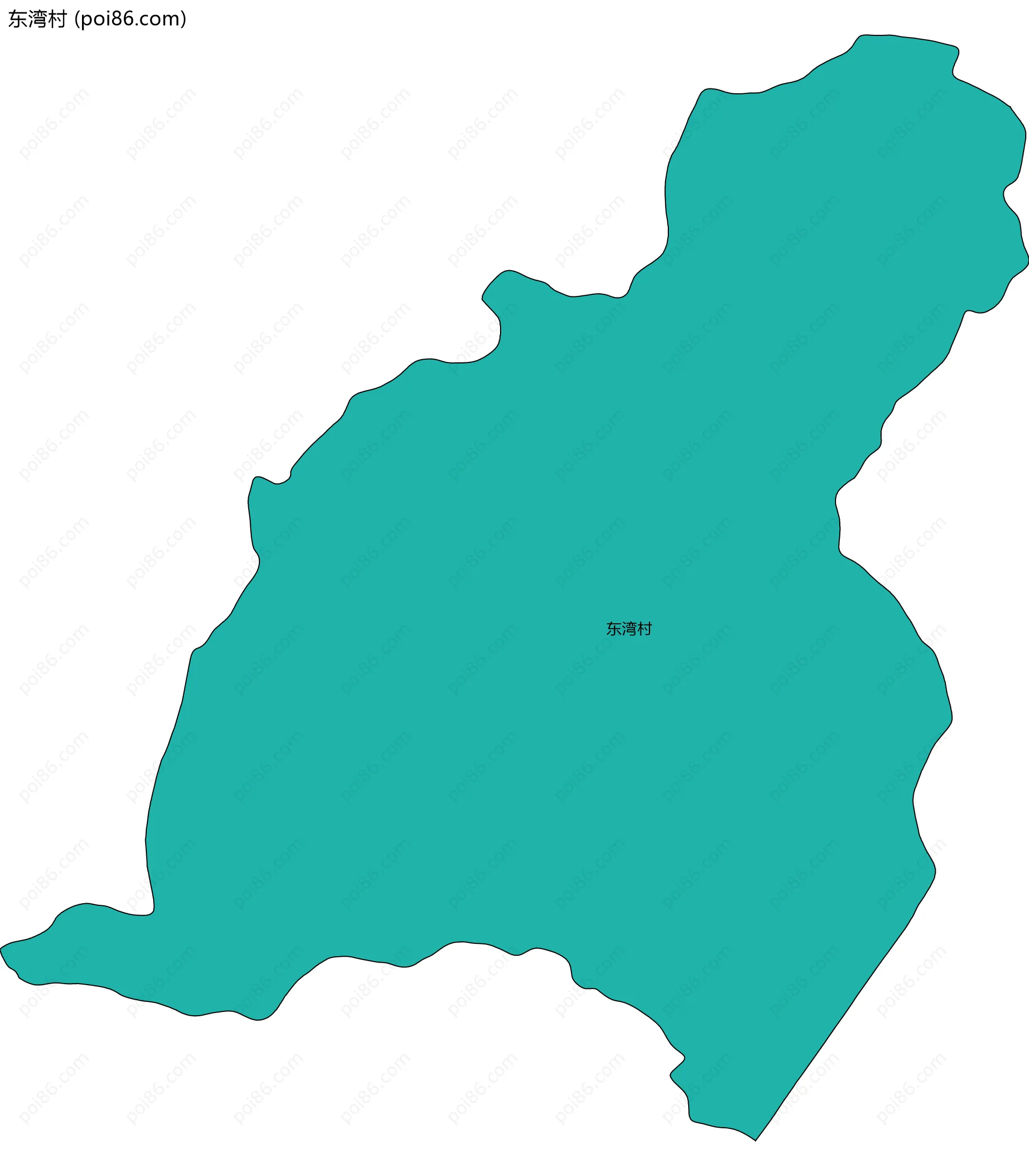 东湾村边界地图