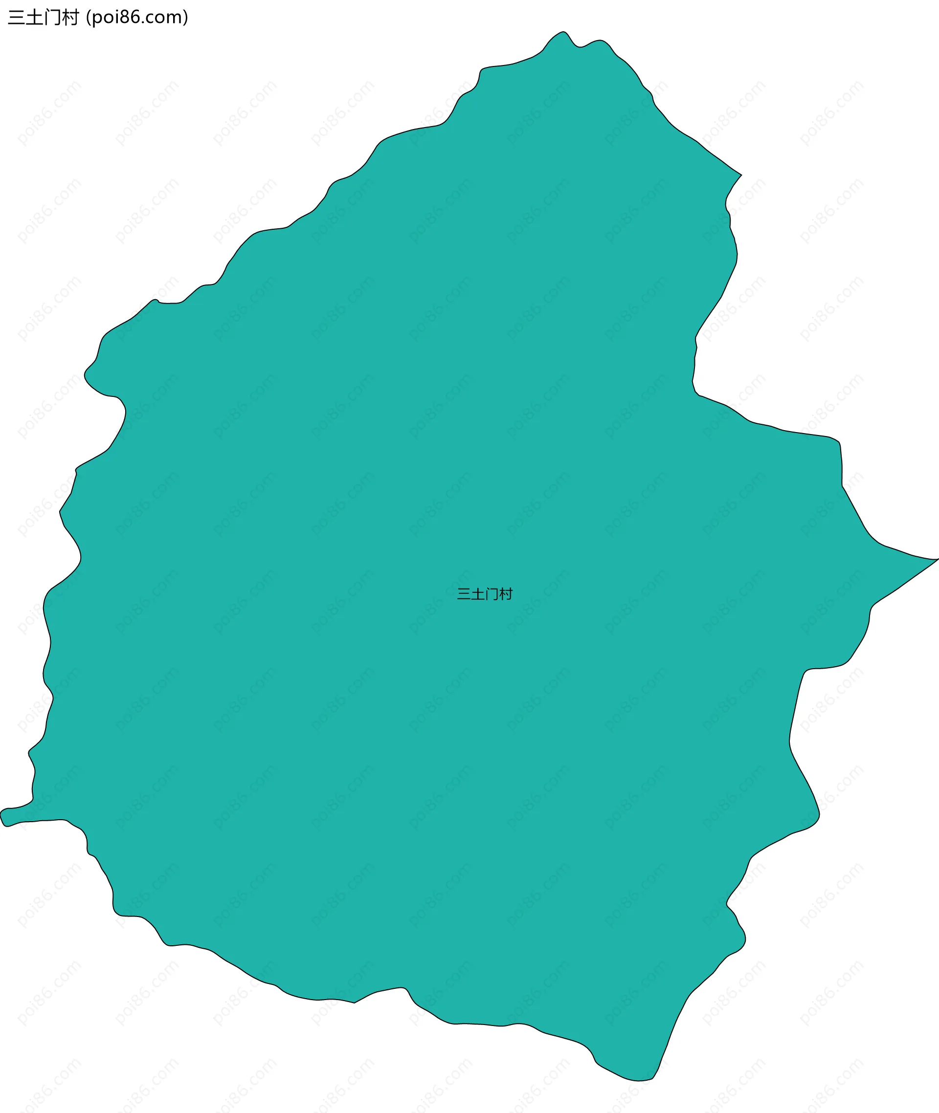 三土门村边界地图