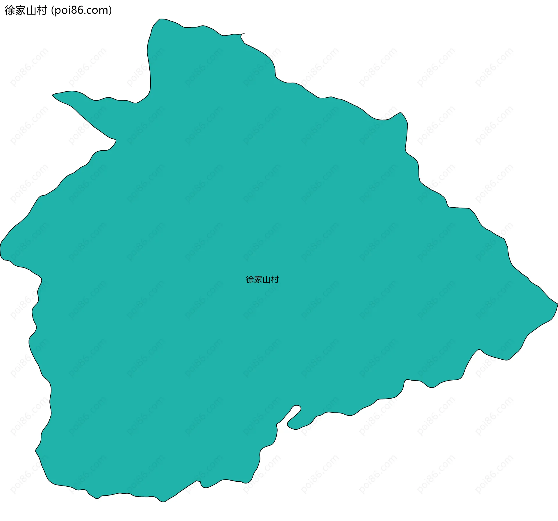徐家山村边界地图