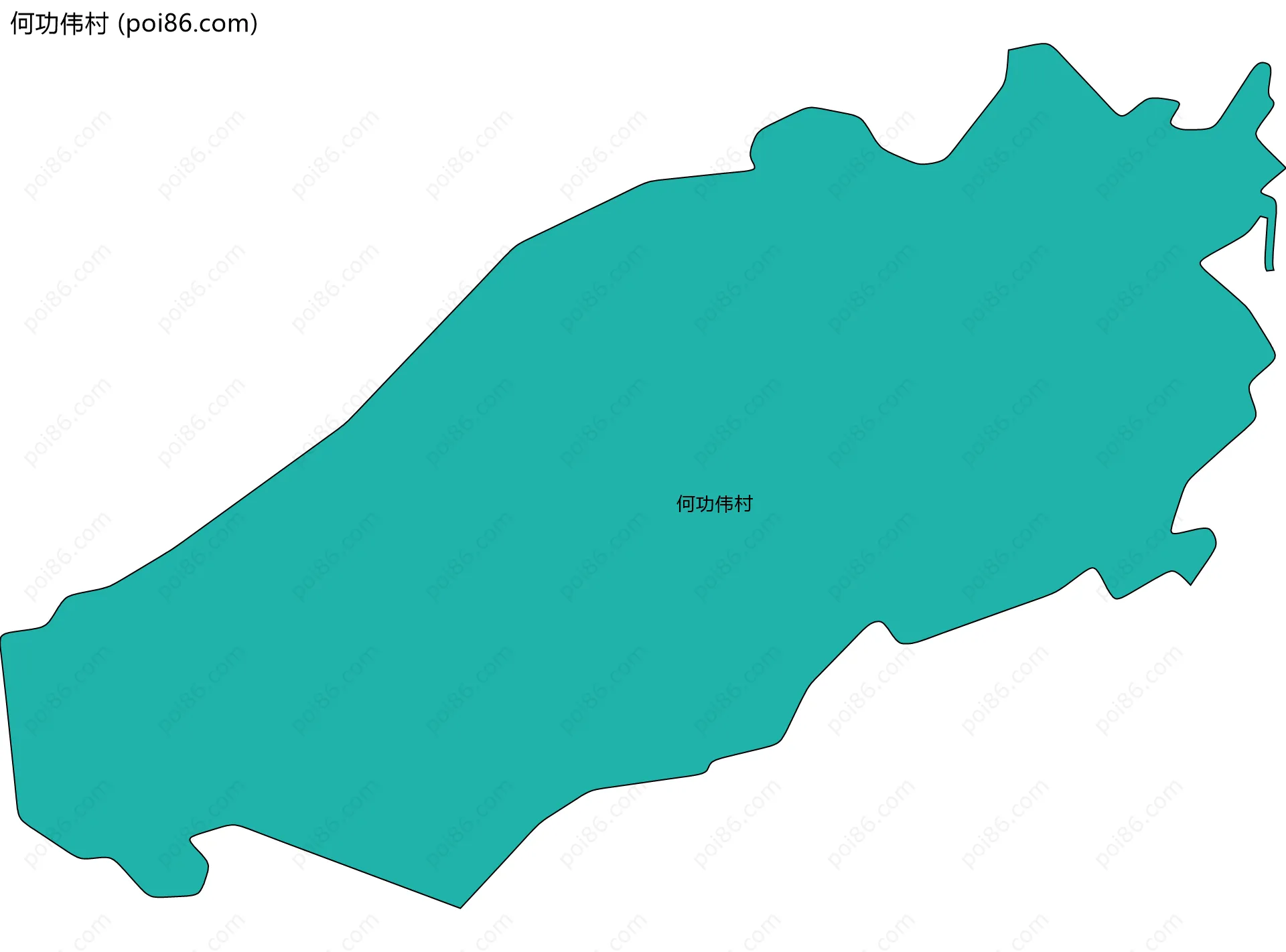 何功伟村边界地图