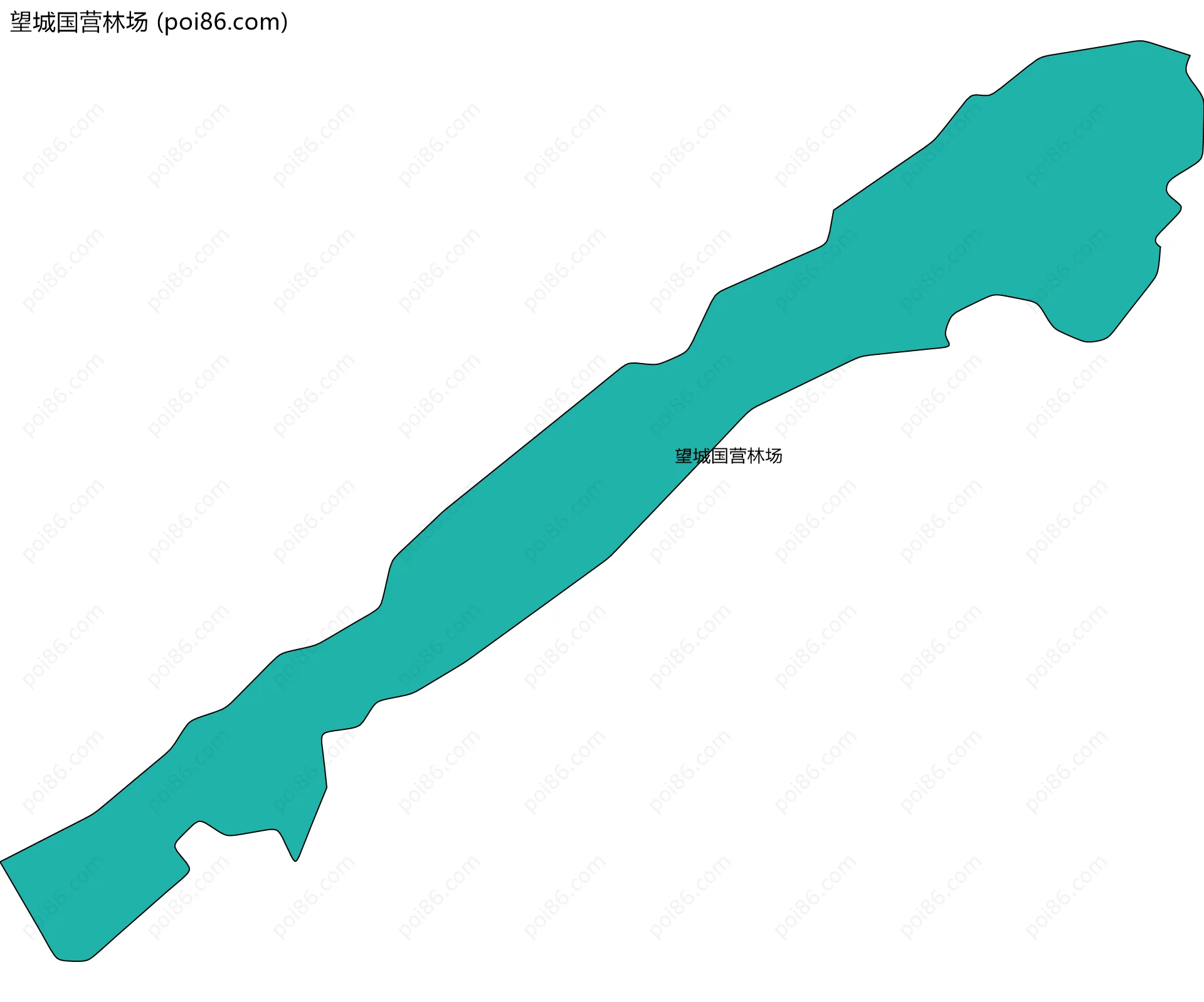 望城国营林场边界地图