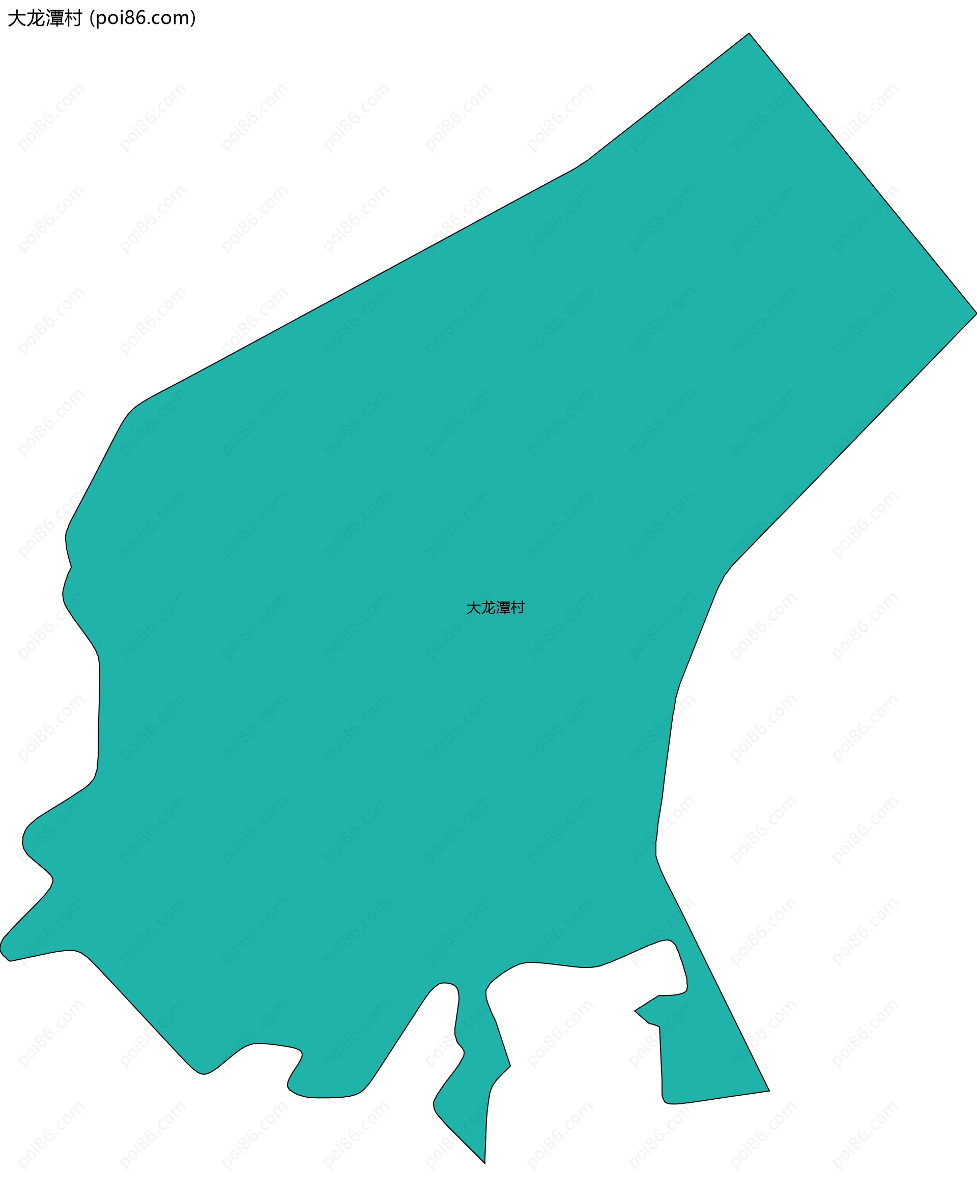 大龙潭村边界地图