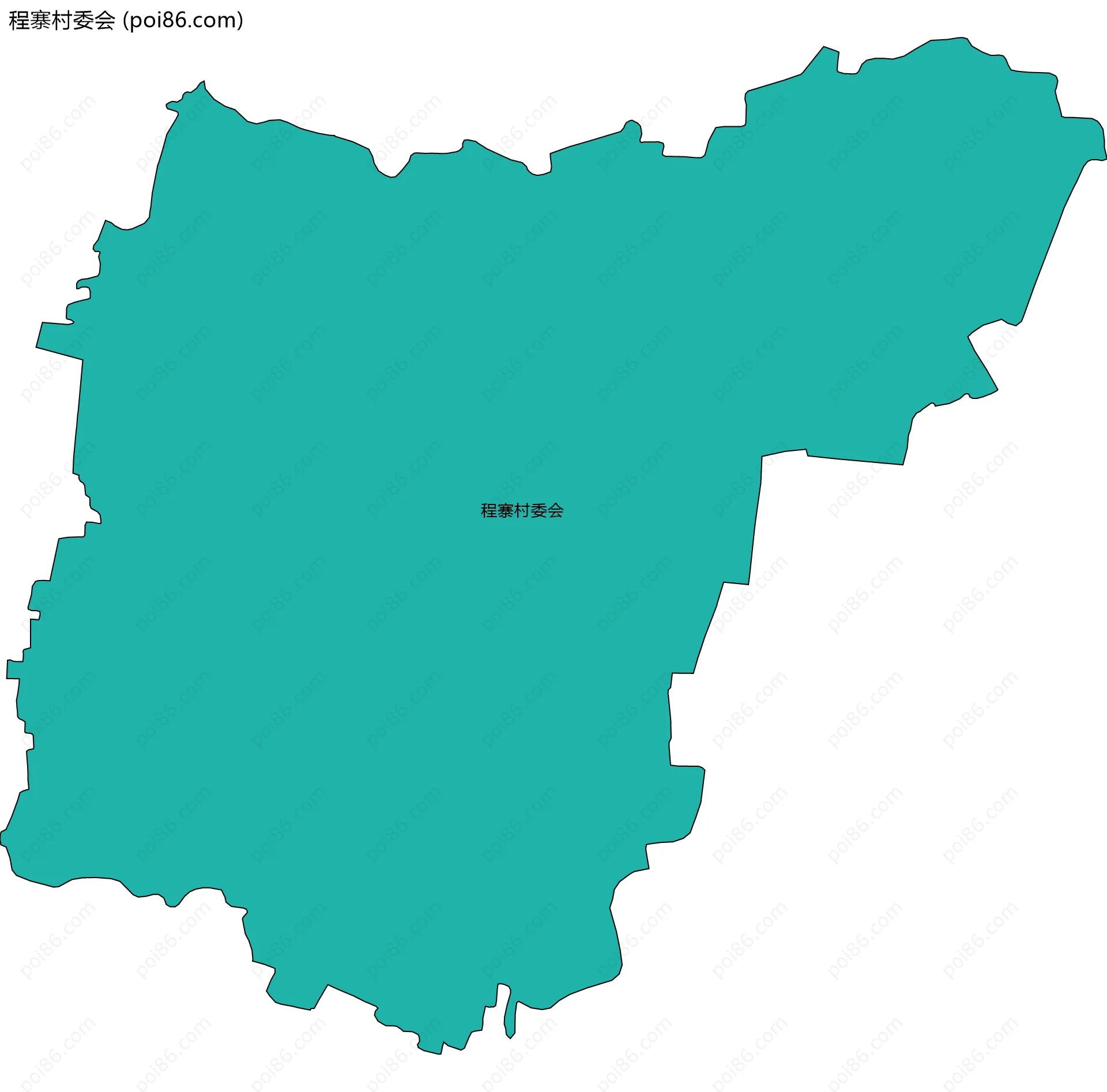 程寨村委会边界地图
