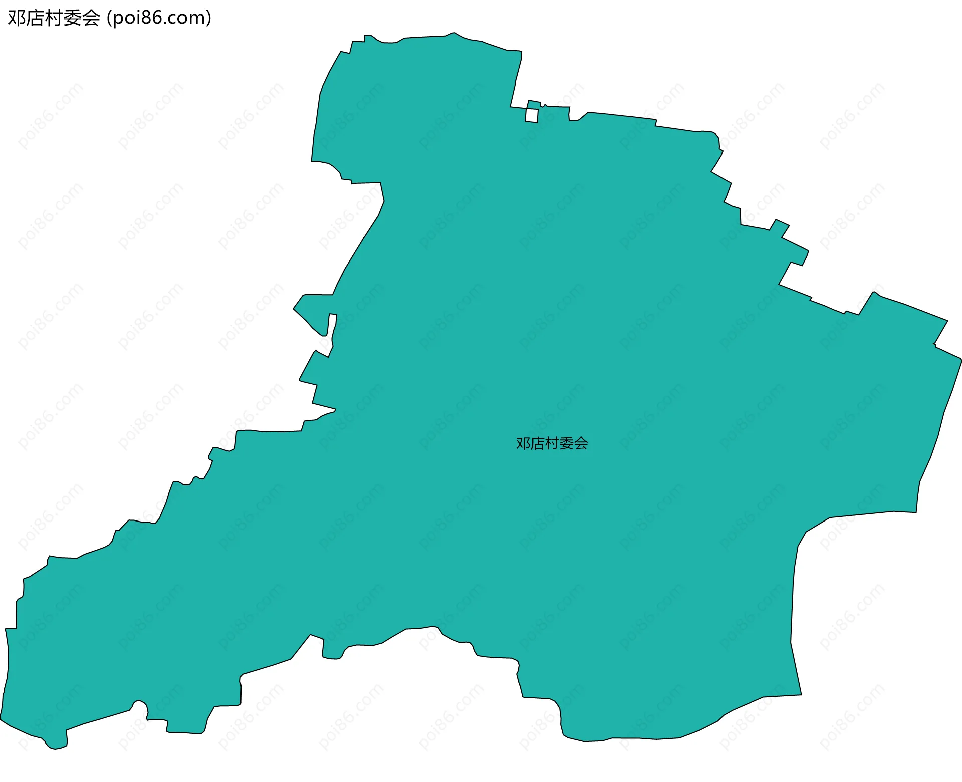 邓店村委会边界地图