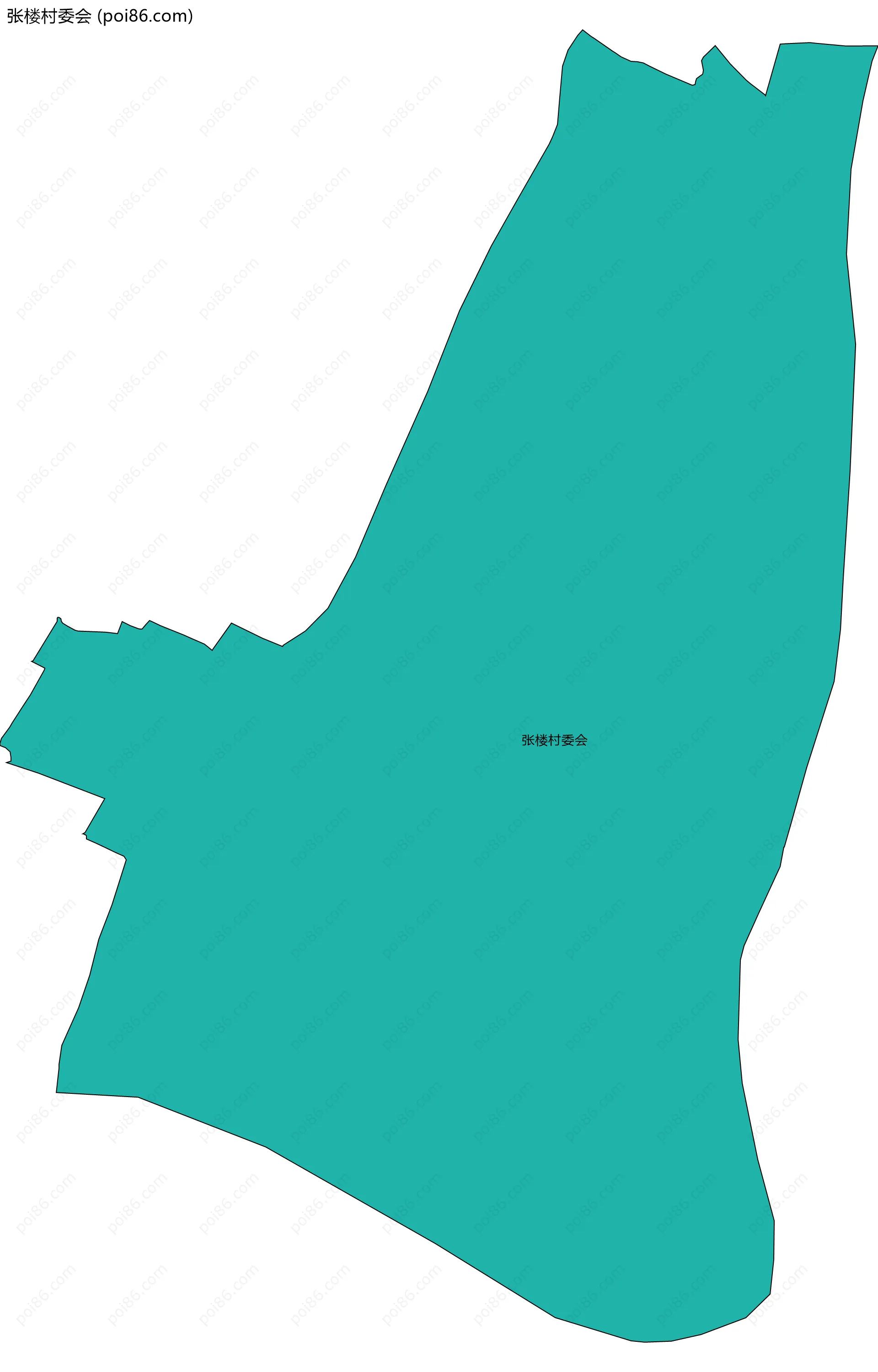 张楼村委会边界地图