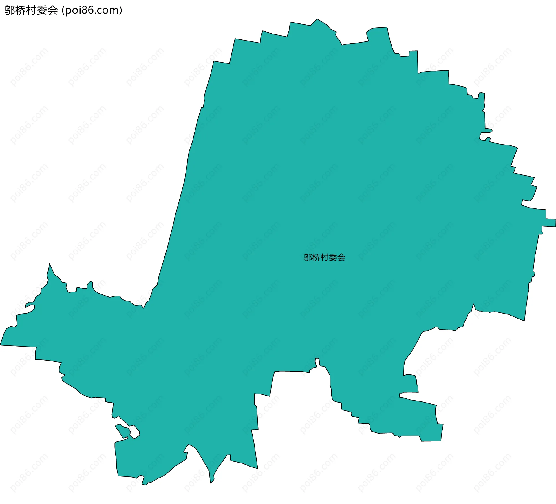 邬桥村委会边界地图