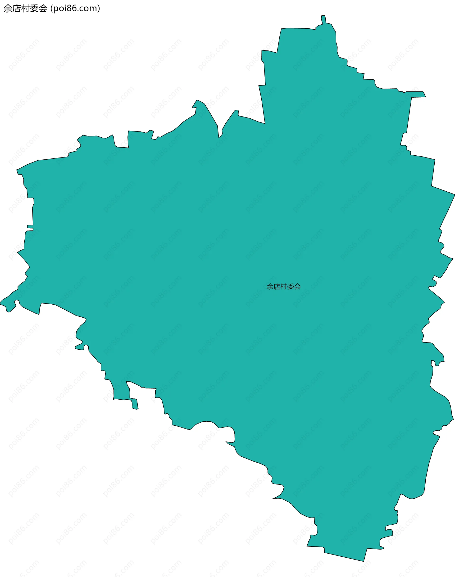余店村委会边界地图