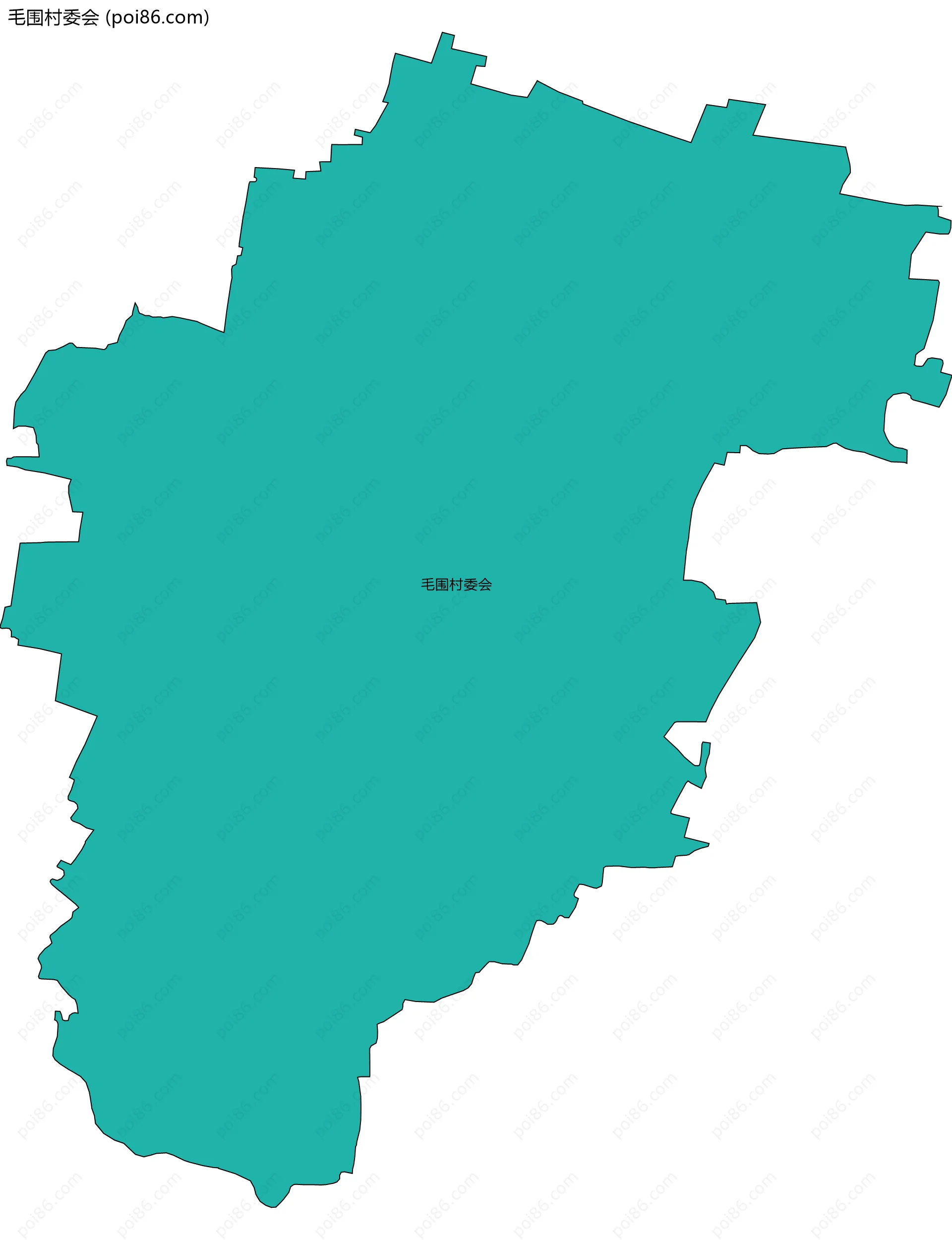 毛围村委会边界地图