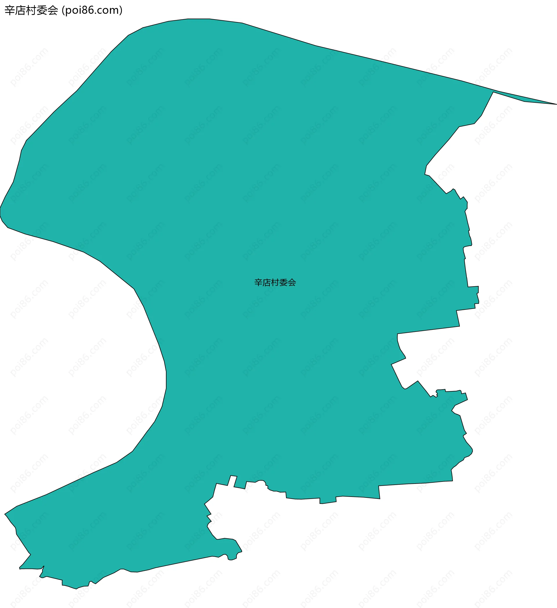 辛店村委会边界地图