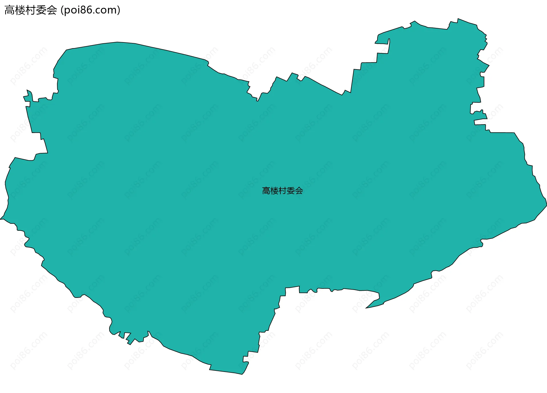高楼村委会边界地图