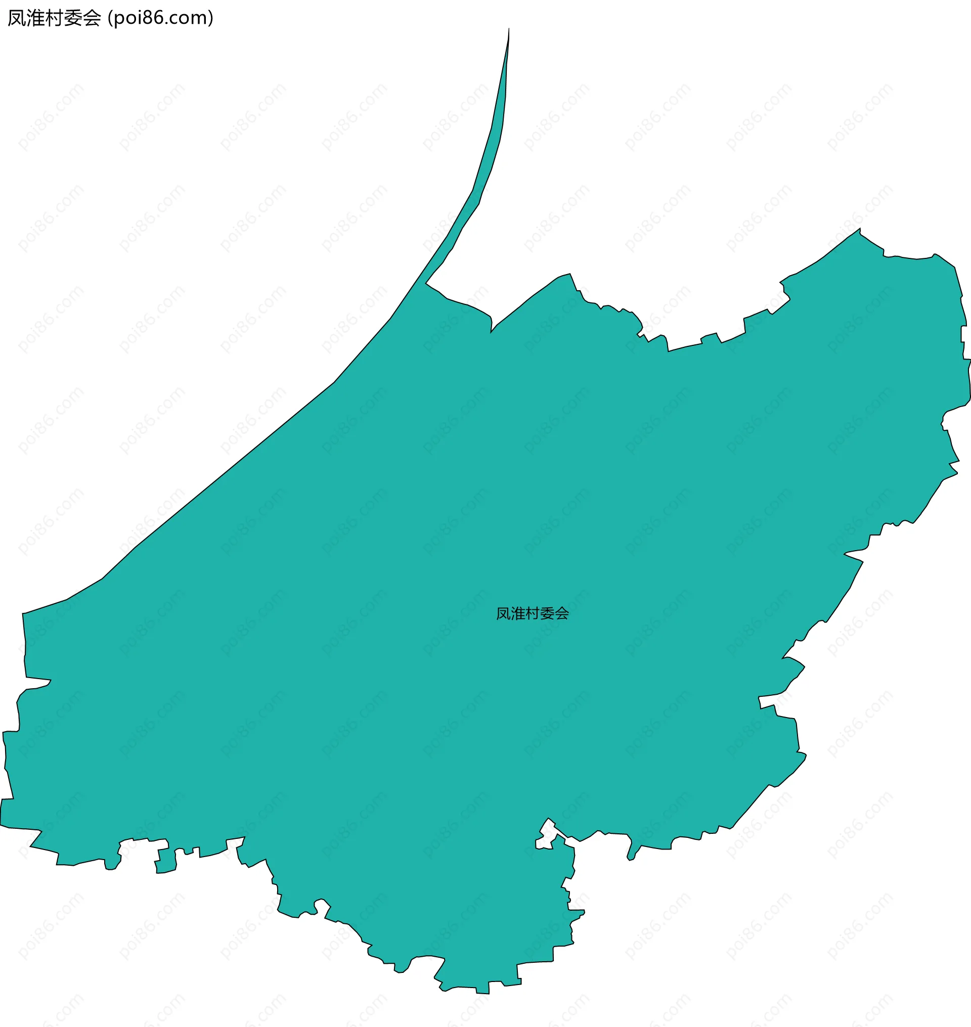 凤淮村委会边界地图