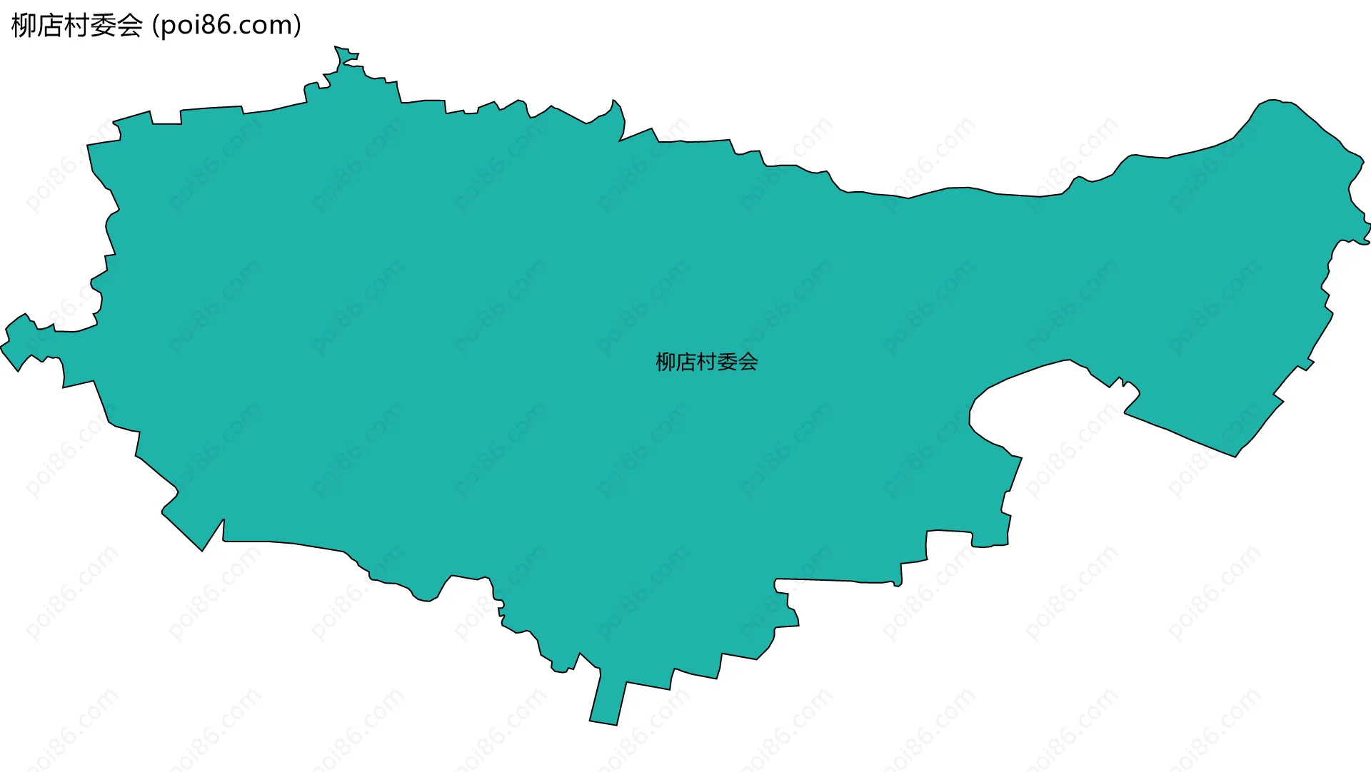 柳店村委会边界地图