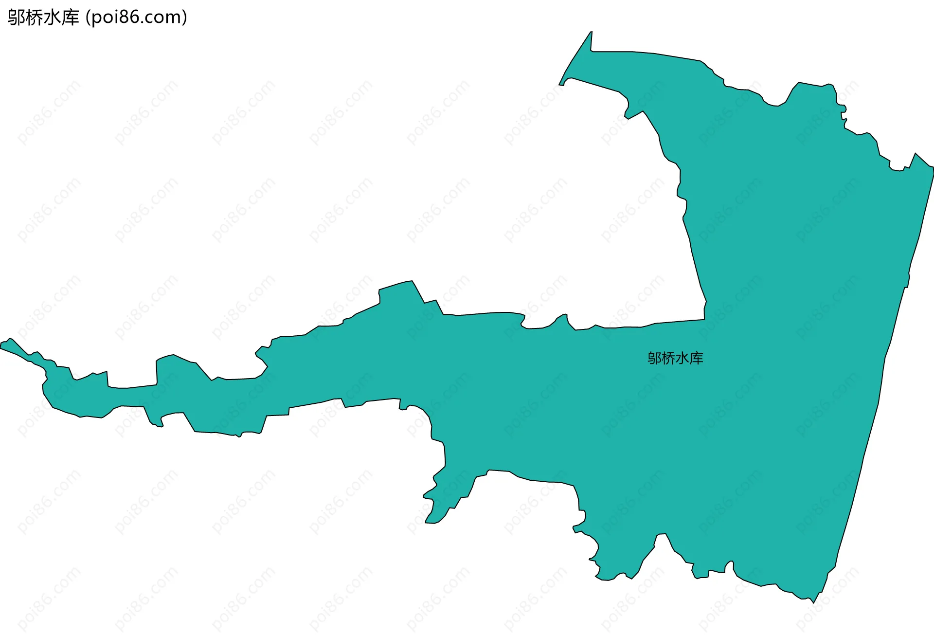 邬桥水库边界地图