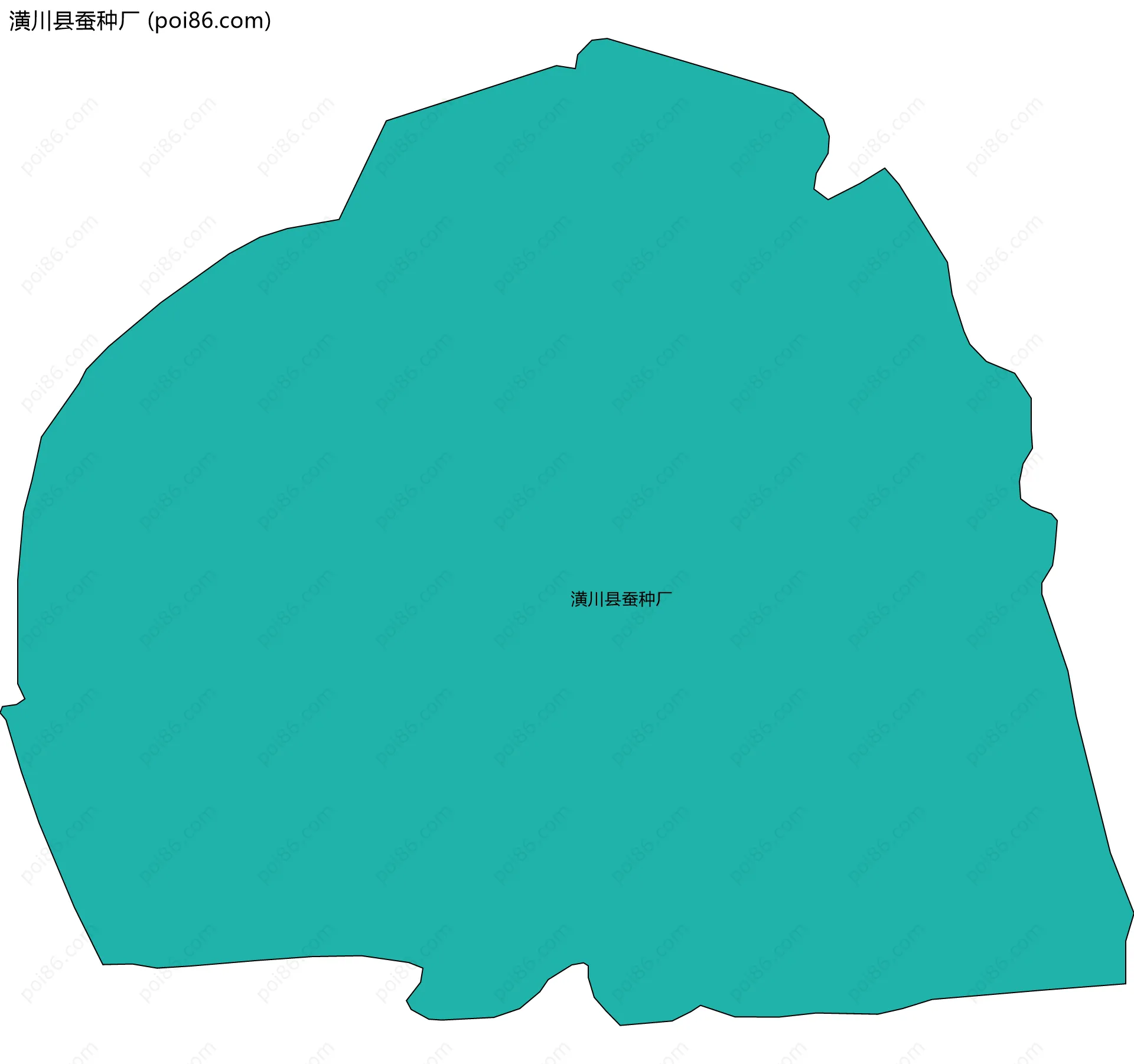 潢川县蚕种厂边界地图