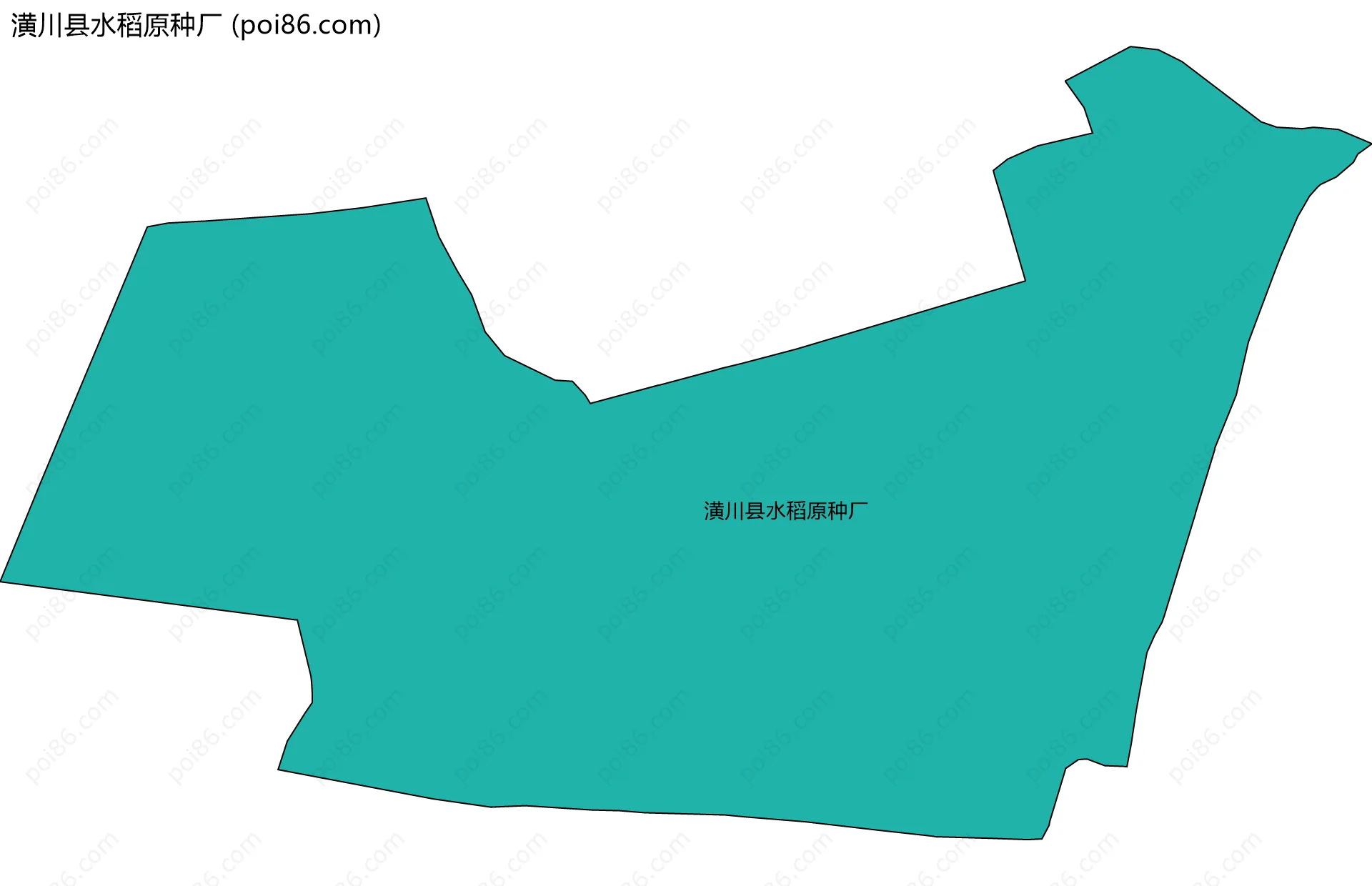潢川县水稻原种厂边界地图