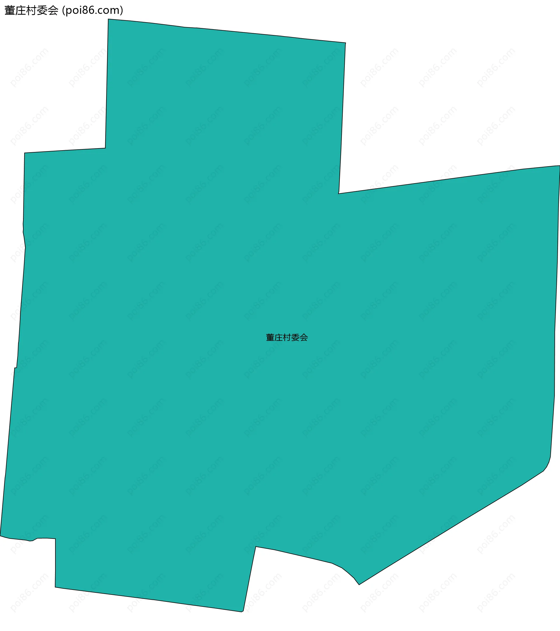 董庄村委会边界地图