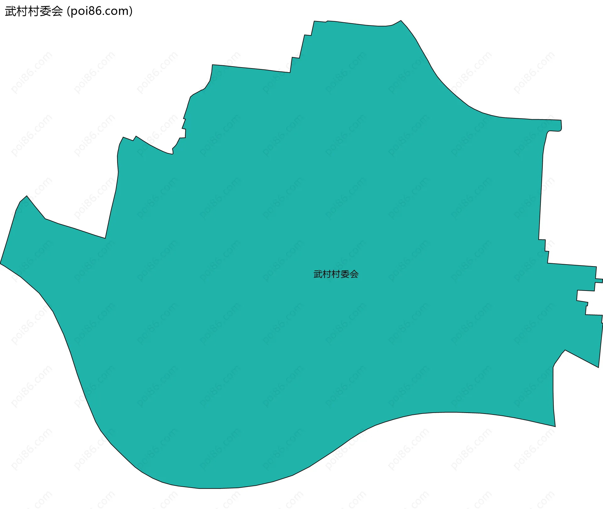武村村委会边界地图