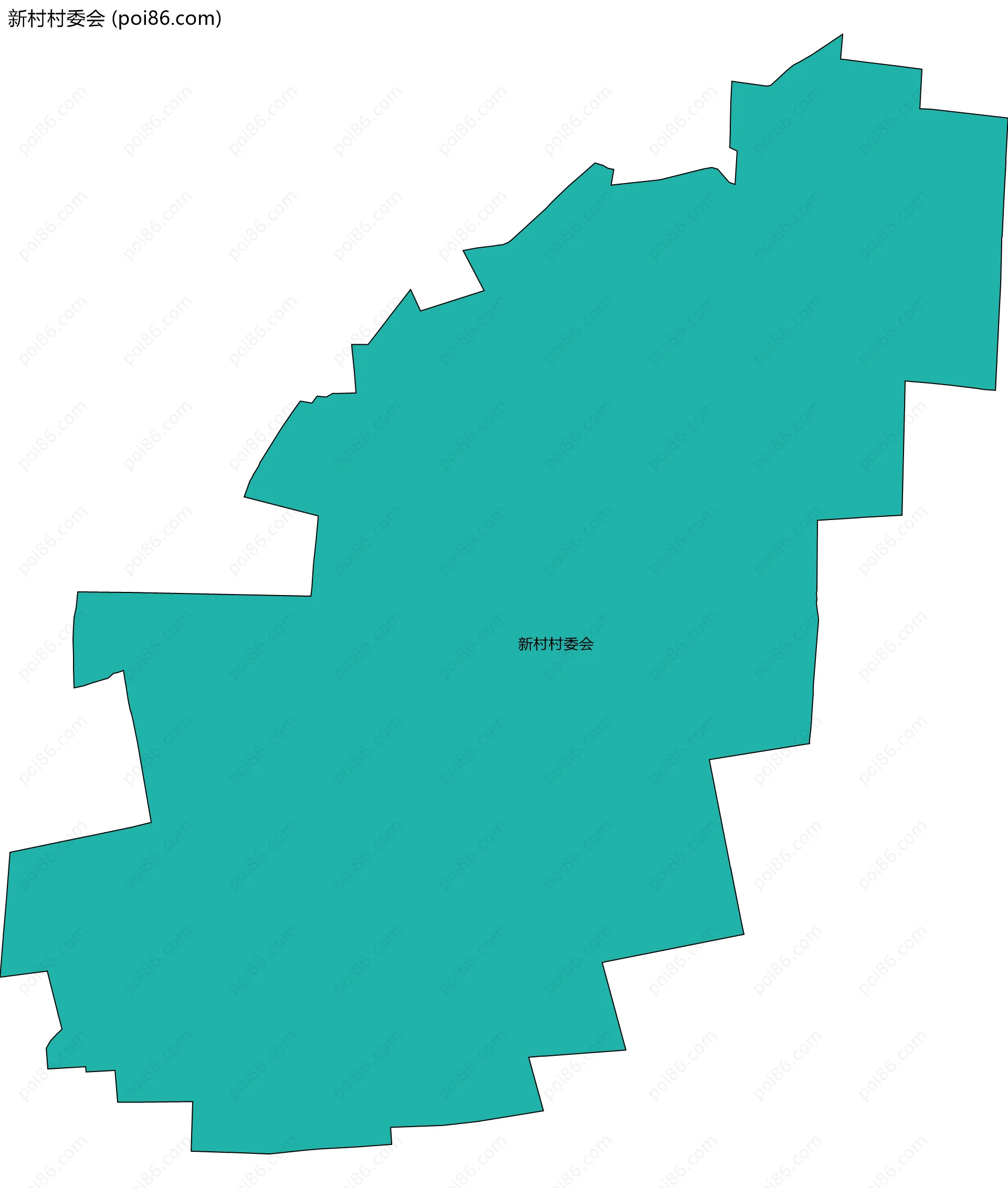 新村村委会边界地图
