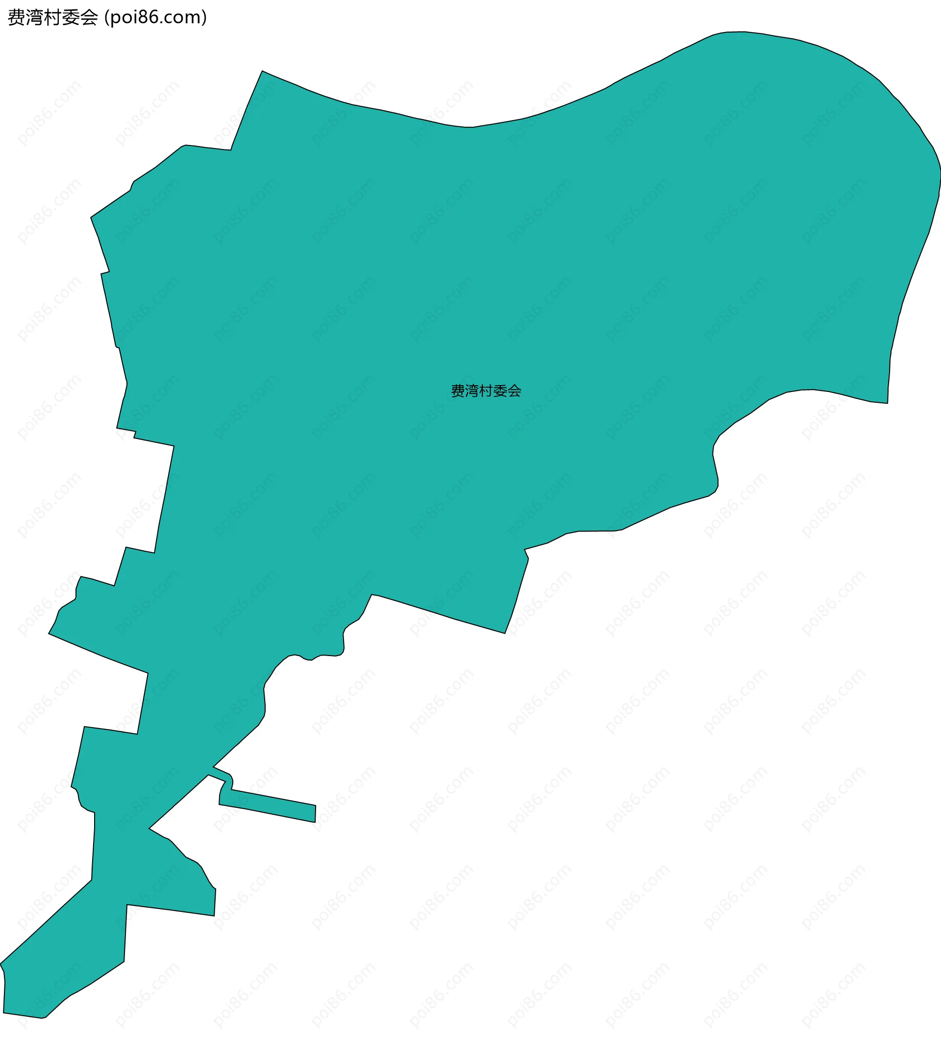 费湾村委会边界地图