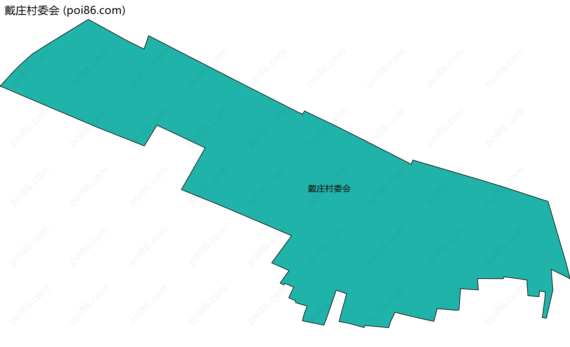 戴庄村委会边界地图