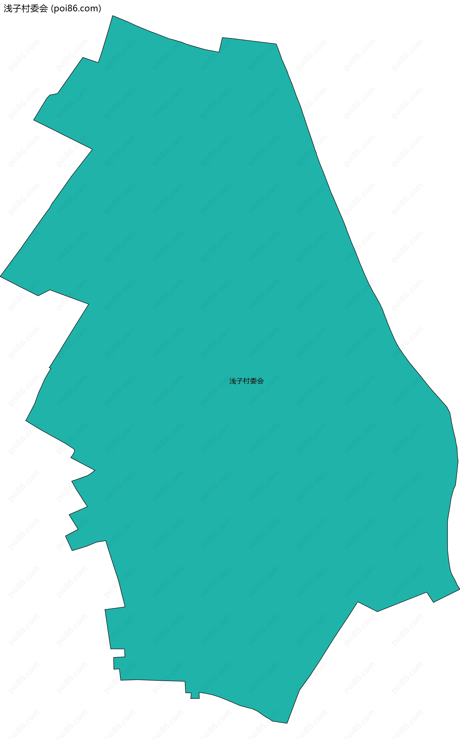 浅子村委会边界地图