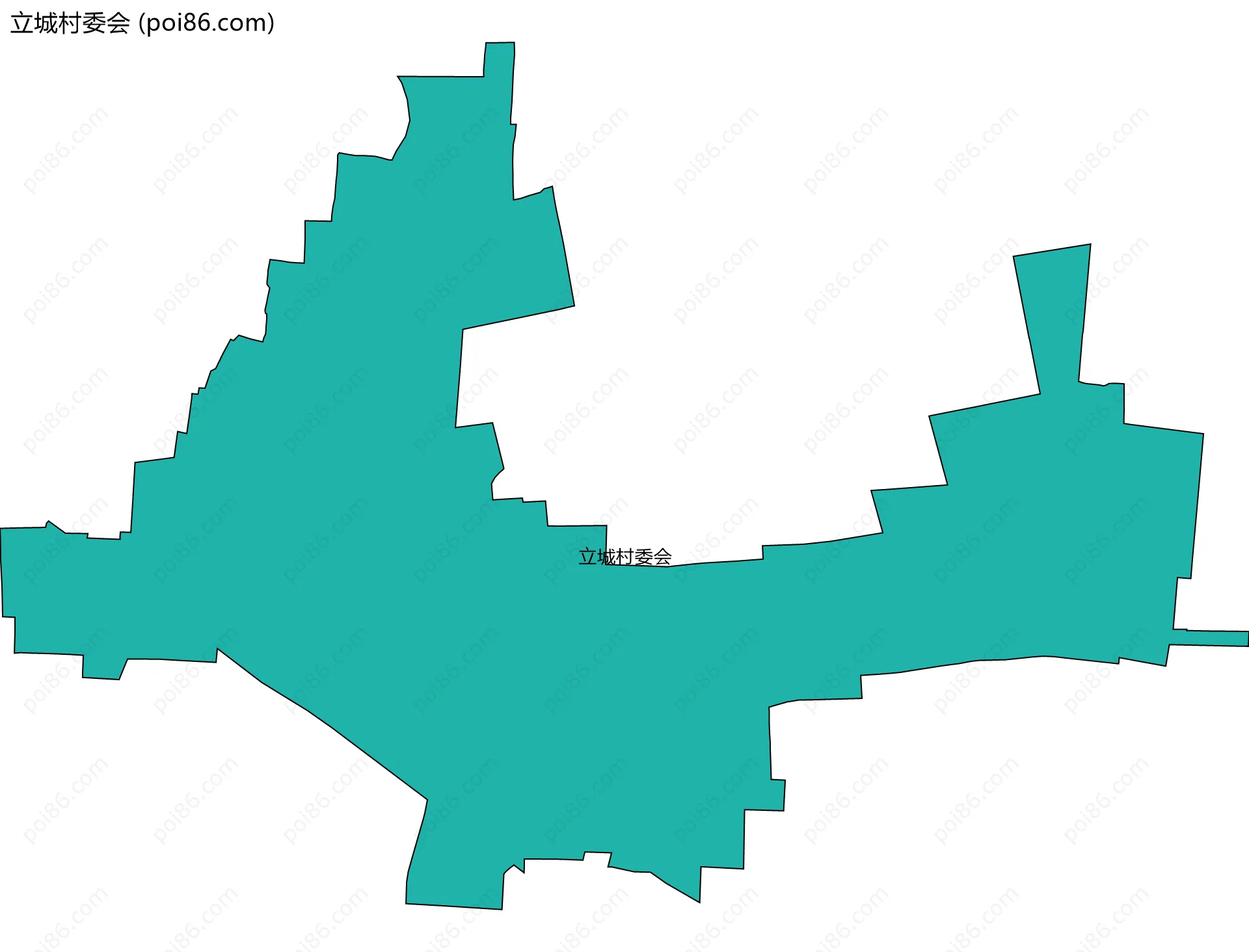 立城村委会边界地图