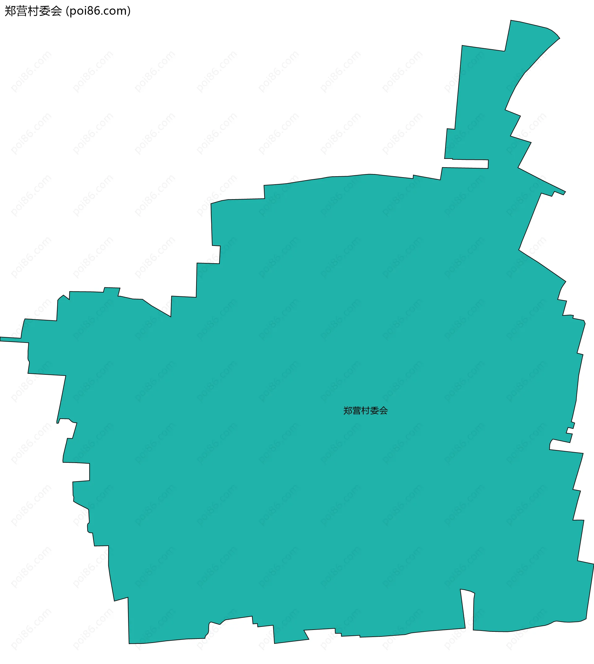 郑营村委会边界地图