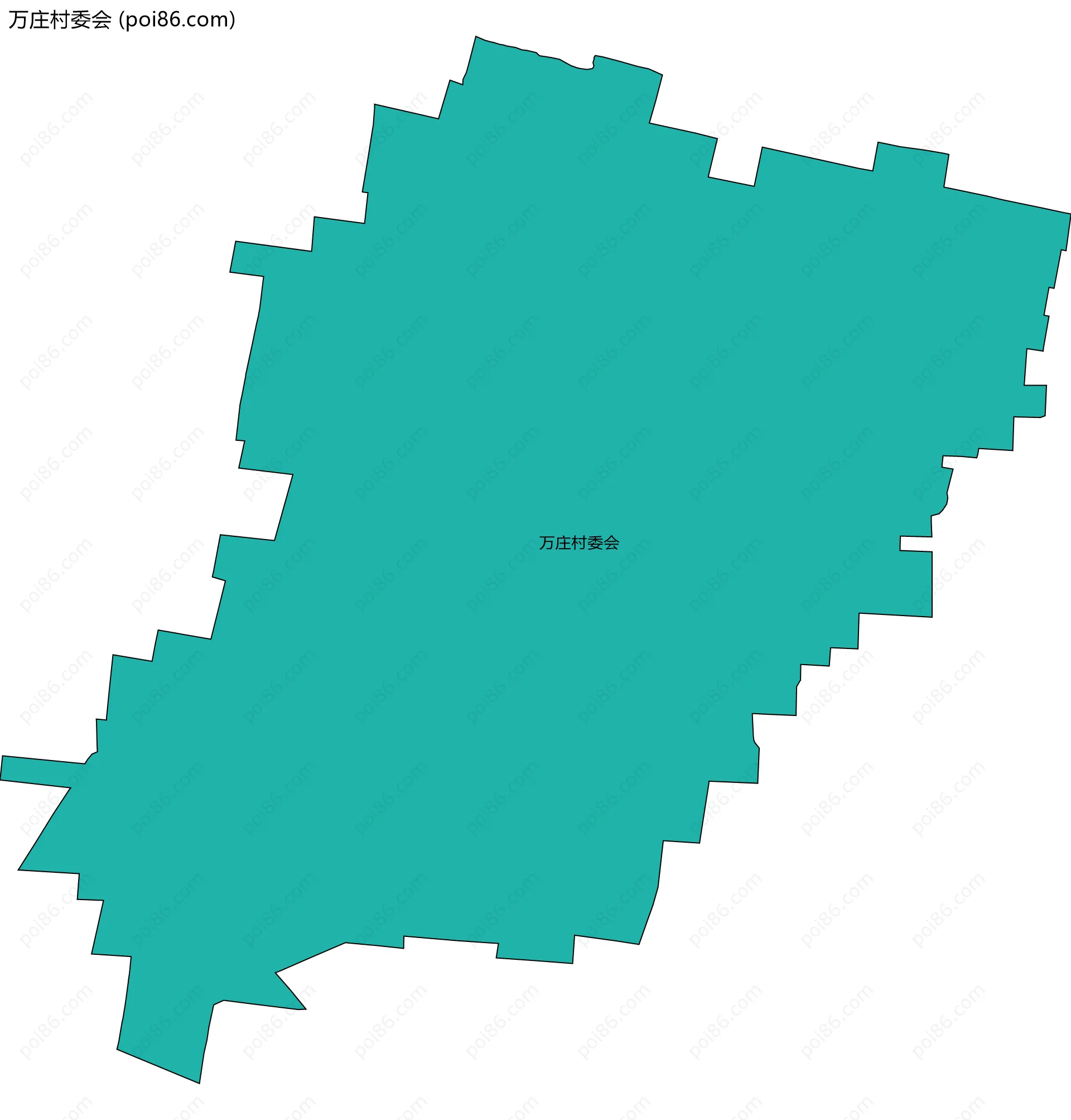 万庄村委会边界地图