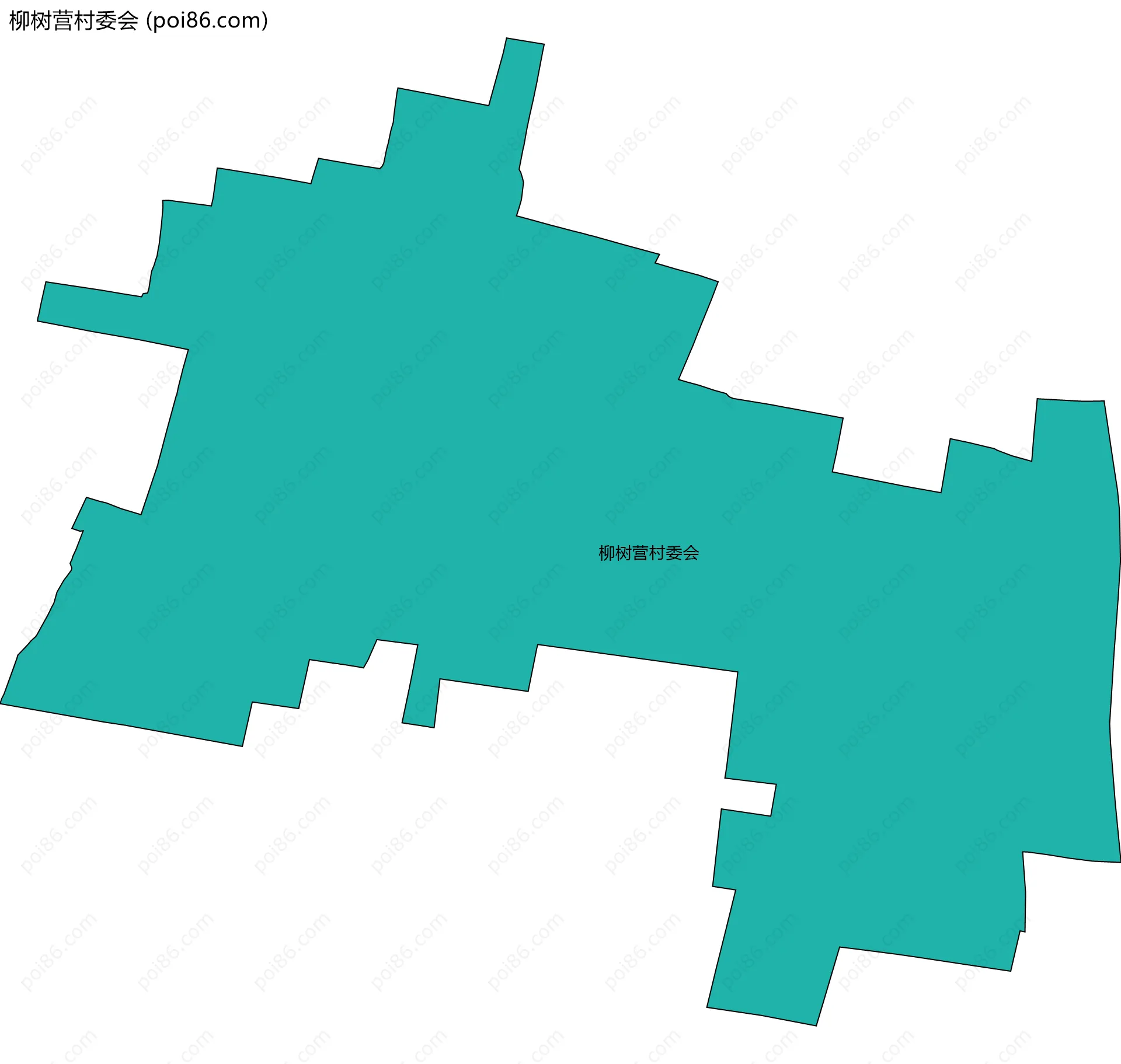 柳树营村委会边界地图