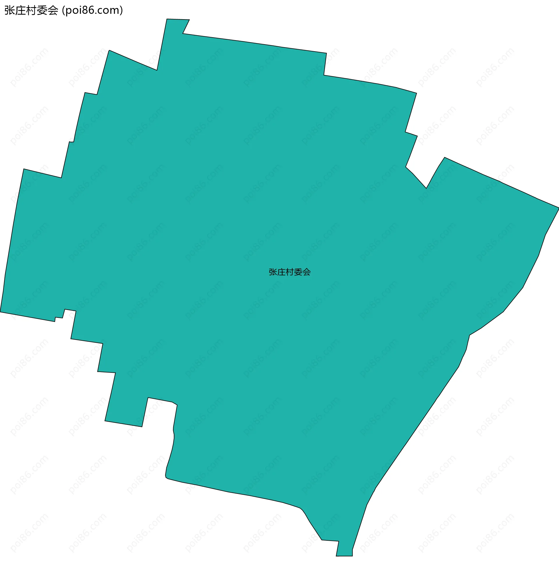 张庄村委会边界地图