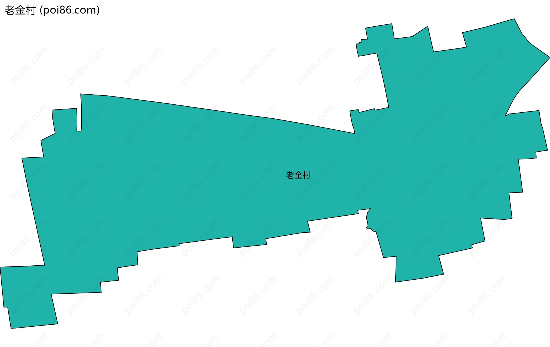 老金村边界地图