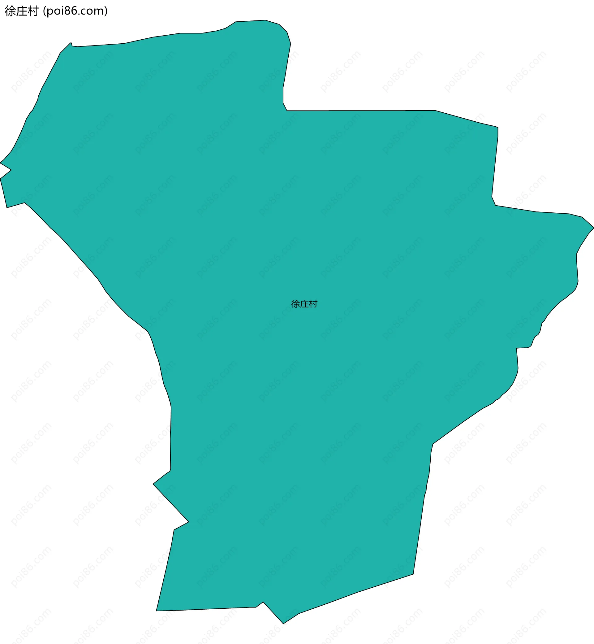 徐庄村边界地图