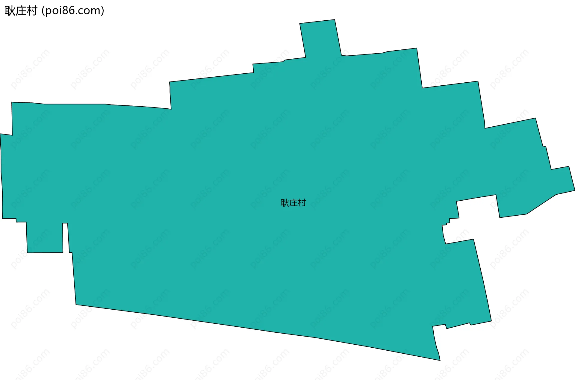 耿庄村边界地图