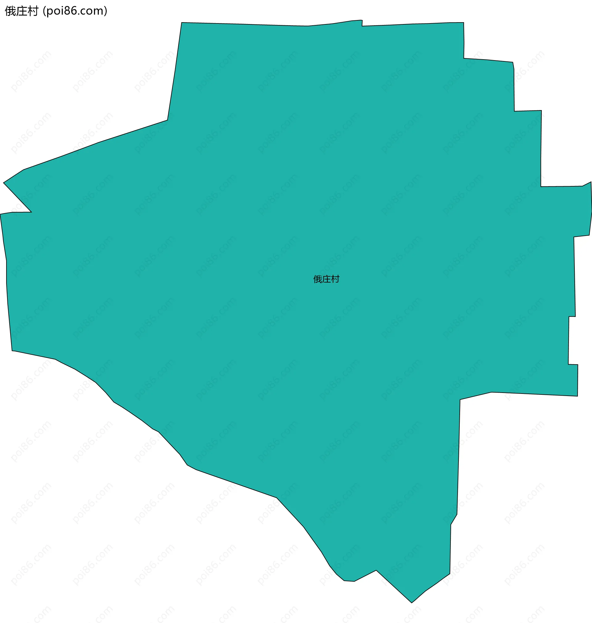 俄庄村边界地图