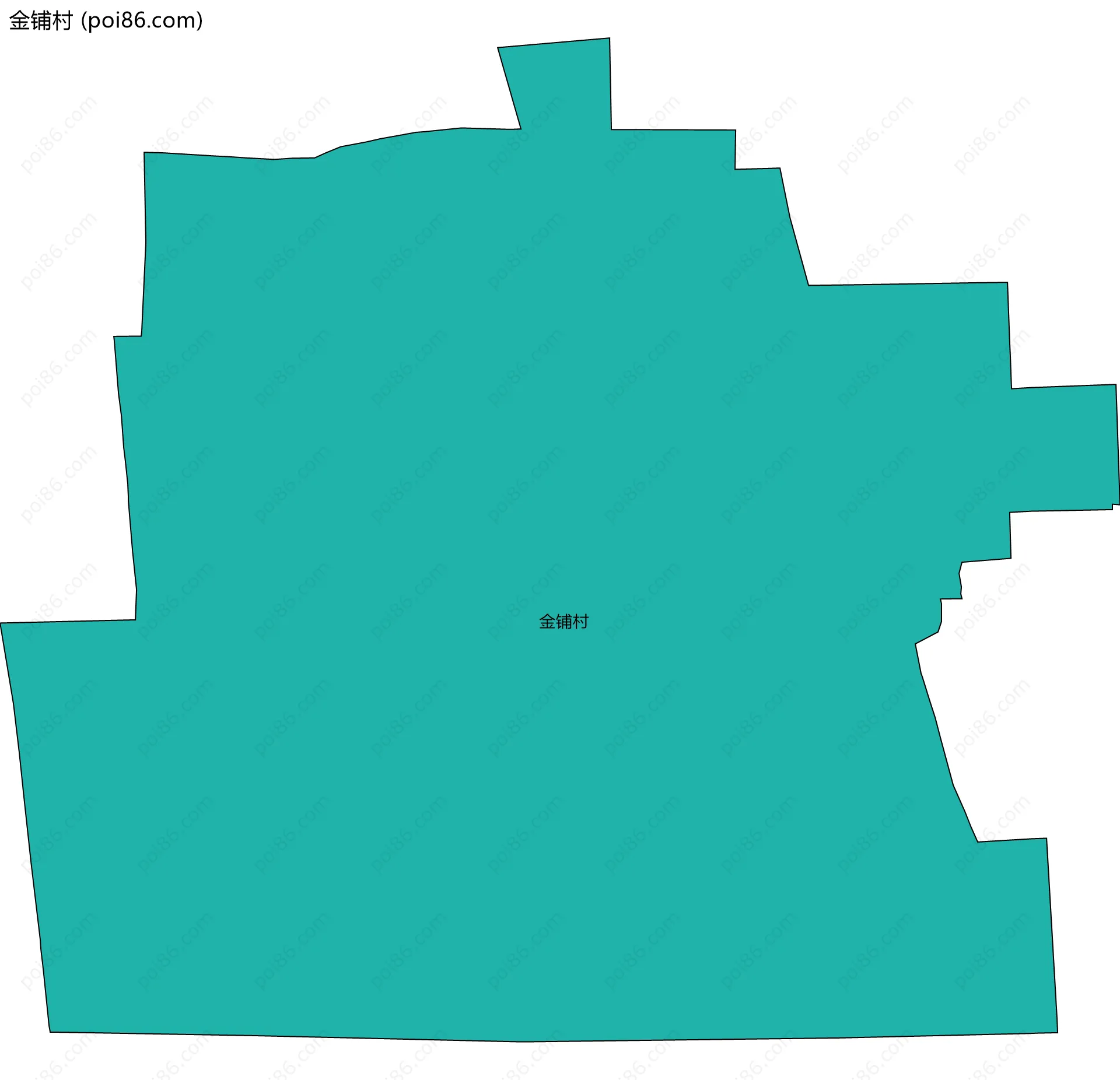 金铺村边界地图