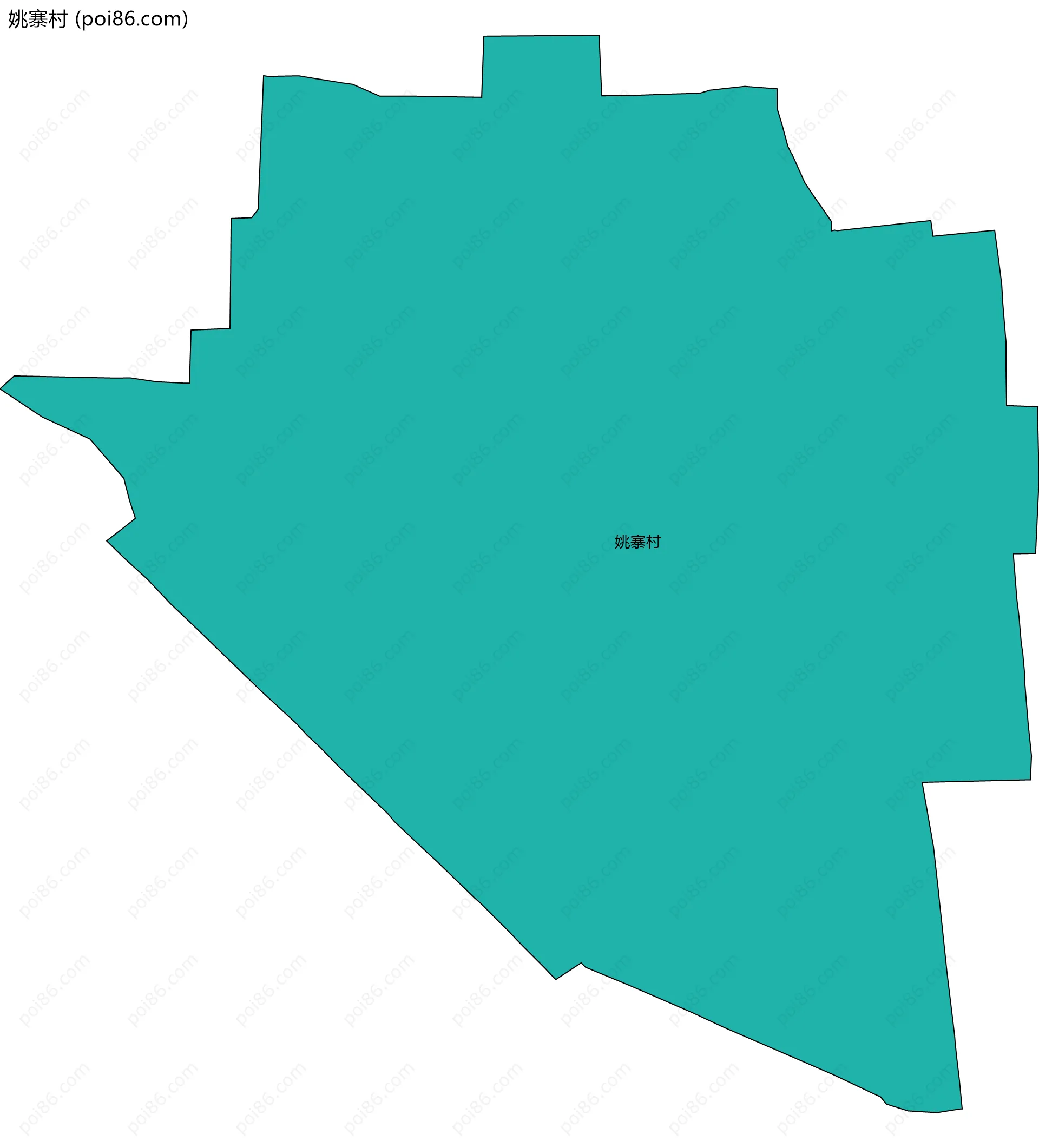 姚寨村边界地图