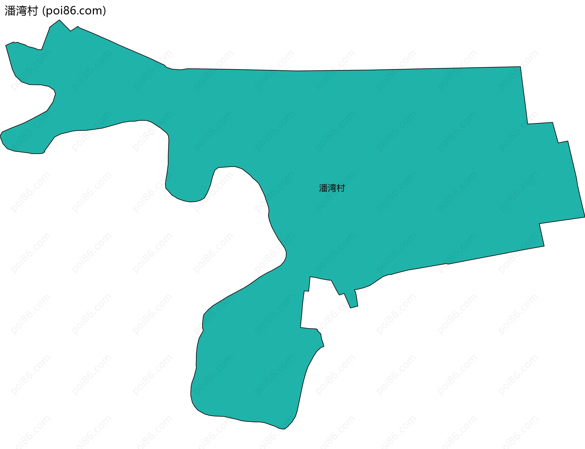 潘湾村边界地图