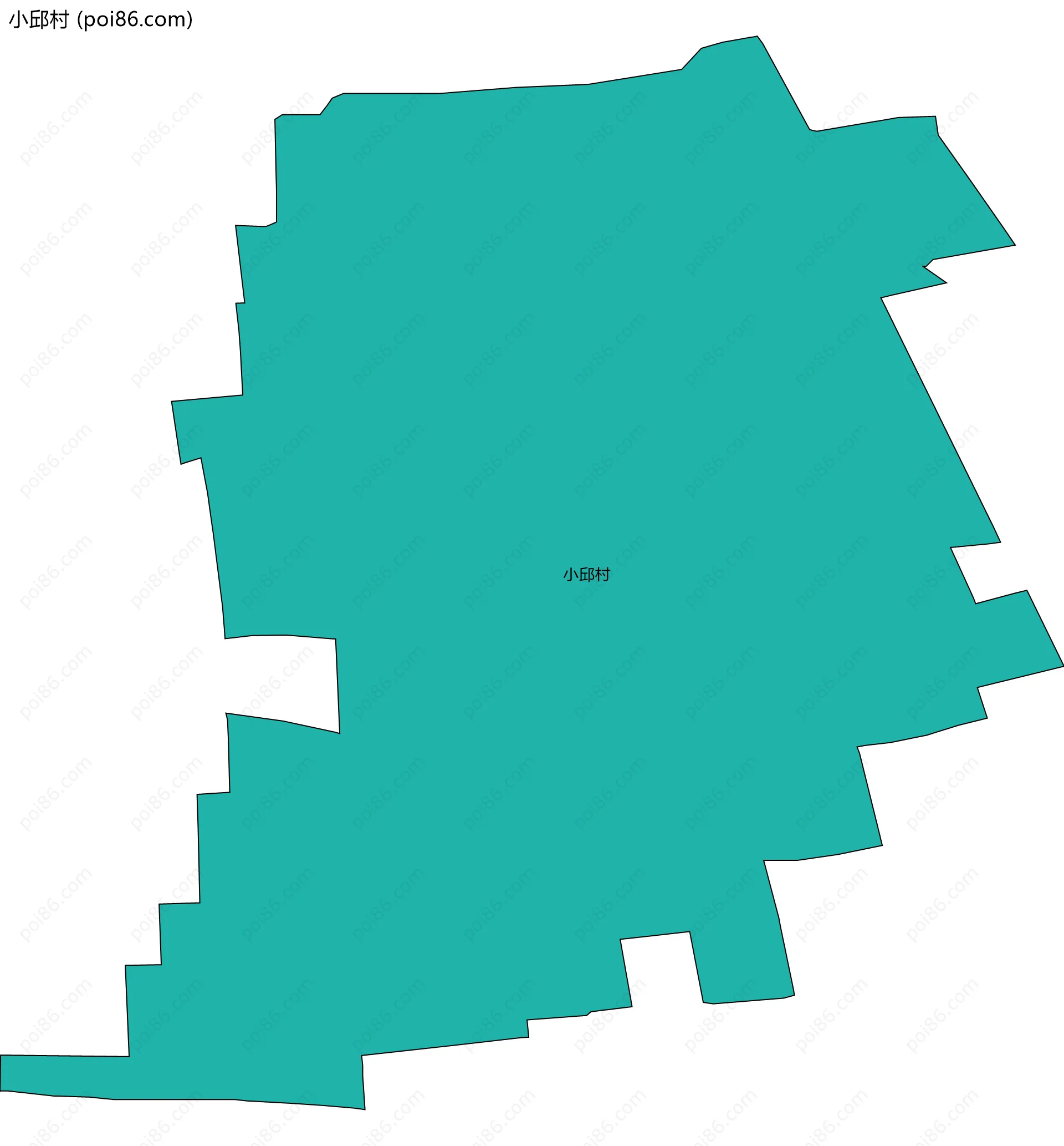 小邱村边界地图